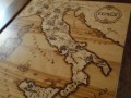 Intarzovaná mapa Itálie