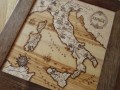 Intarzovaná mapa Itálie