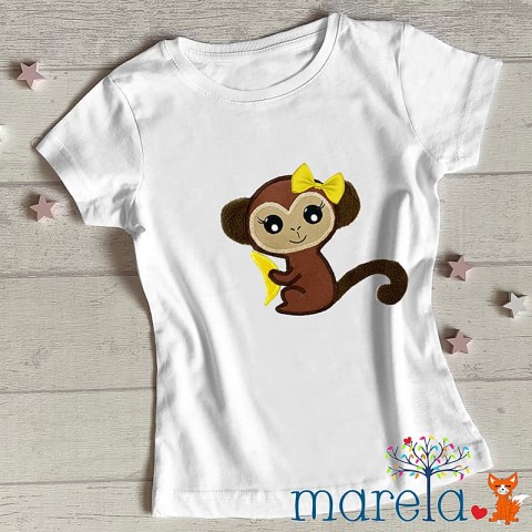 Dívčí hravé tričko s opičkou dárek barevné narozeniny svátek veselé hravé liška zrzečka zrzka lišák bystrouška ryška dětské tričko 