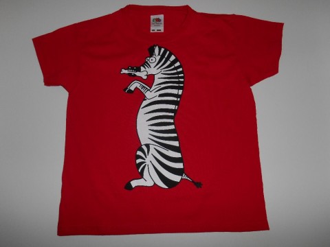 Tričko se zebrou Laurou oblečení dětské tričko zvířátko 