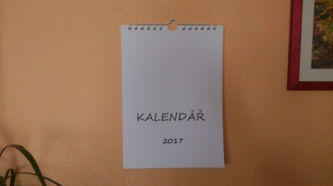 Kalendář 2017 bez jmen II. dárek kalendář číslo k dotvoření 