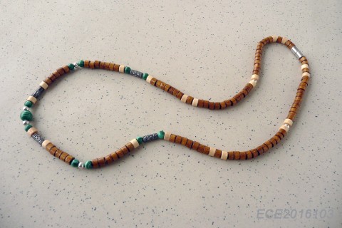 Pánský náhrdelník MALAWOO /malachit malachit šperk pro muže pánský náhrdelník pánské korále 