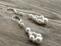Bílé perličky - náhrdelník+náušnice