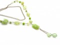 Světle zelený dlouhý náhrdelník