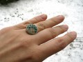 Arabelin prstýnek - smaragdstříbrný