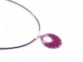 Růžový kroužek s ornamenty-náhrdeln