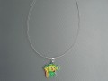 Zelená opička - dětský náhrdelník