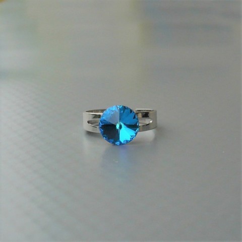 Bermuda blue SW antialer. prstýnek kamínky prsten třpyt černobílá černobílé kamínek třpytivé dalmatin černobílý černostříbrná kamínkové černostříbrné kamínkový černostříbrný arabela arabelin 