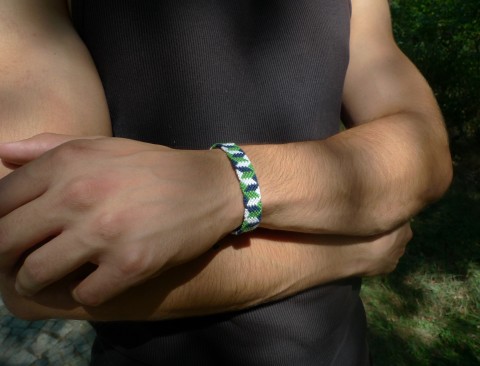 Pletený náramok - Borovicový háj náramek pletený náramky příze drhání na ruku pro muže náramky přátelství 