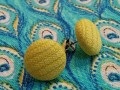 Citronové – buttonkové náušnice