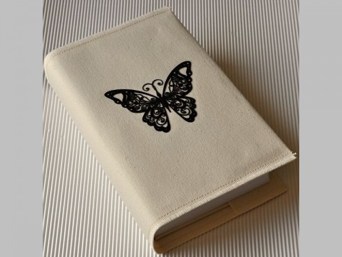 Motýl - obal na knihu motýl obal kniha černý knihu knihy obal na knihu 