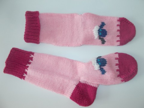 Velikonoční ručně pletené ponožky ručně pletené ponožky ovečky velikonoční 