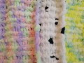 Měkká pletená deka puffy color-