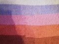 Měkký pletený přehoz puffy -fialová