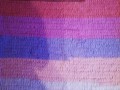 Měkký pletený přehoz puffy -fialová