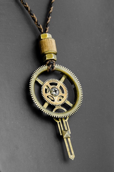 Náhrdelník „Steamtime“ náhrdelník steampunk náhrdelníky mosaz mosazný steampunkové steam steam punk 