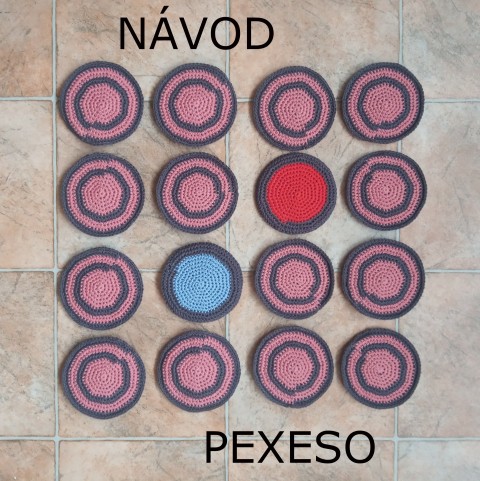 Návod na Pexeso háčkování pexeso návod postup elektronický návod na stolní hru stolní hra návod na pexeso 