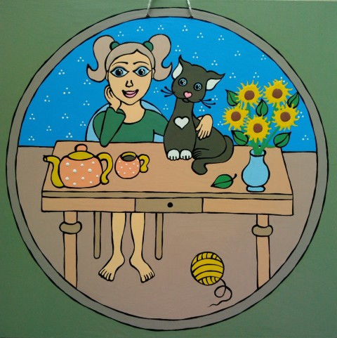 Obrázek - Faust a Markétka.1 dekorace dárek obraz kočka kocour kočička láska obrázek kočky kotě kočičky pohoda koťata kocourek pro radost siesta pro štěstí 