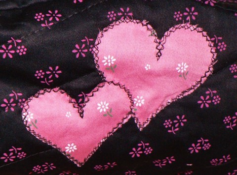 Kosmetická taštička s organizérem patchwork šití návrhářství 