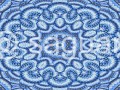 Modrý pletený kaleidoskop (foto)