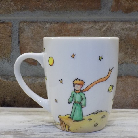 Hrnček Malý princ a púšť káva citát fox šálek espresso cup exupery líška little prince hvezda 