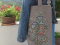 Malovaná taška -srdíčka