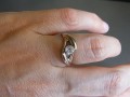 Prsten s diamantem - cca 0,45 ct.