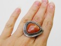 Geometrie - prsten s karneolem