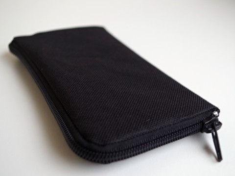 Poudro na mobil - batohovina moderní obal praktický černá zip mobil telefon mobilní smartphone dotykový futrál poudro 