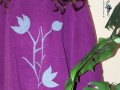 Flísová pelerína ,,Floral Ornament