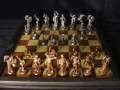 Šachové figury - lovecké měď+cín