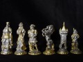 Šachové figury - renesanční zlacené