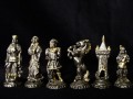 Šachové figury - renesanční zlacené