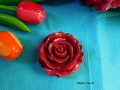 Keramická růže VÍNOVÁ
