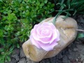 Keramická růže VÍNOVÁ