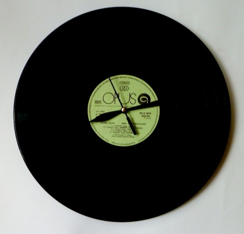 vinylové hodiny zelené 2 hodiny nástěnné hodiny vinylové hodiny 