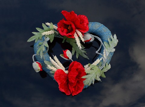 srdce Adéla ;-) srdce originální makové velké valentýnské adéla modrémodročervené mákyčervenomodrá 