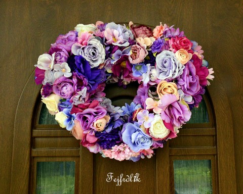 srdce plné lásky :).. domov srdce dekorace originální modrá barevné fialová růžová láska svatba modrofialová na dveře bohaté trvanlivé 