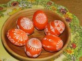Velikonoční kraslice - oranžové