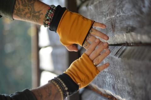 Merino návleky na ruce - unisex vlna návleky rukavice merino 