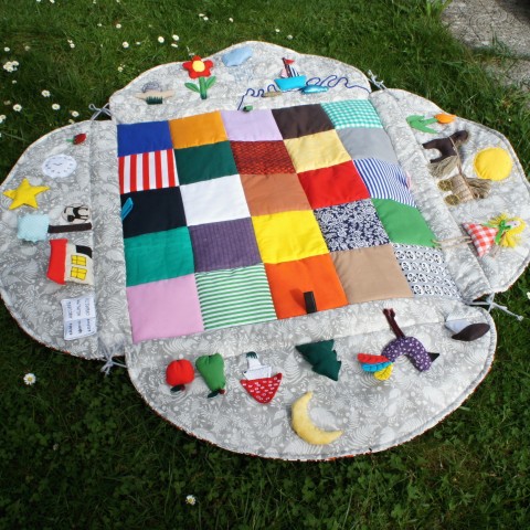 Dětská hrací a výuková deka patchwork dětská deka hrací výuk 