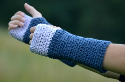 Rukavice II... Háčkované návleky zima podzim háčkovaná návleky rukavice chlad teplo bezprsté ťapky 
