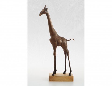 Žirafa - bronzová socha - originál žirafa zvíře plastika socha sochy originál plastiky zvířete 