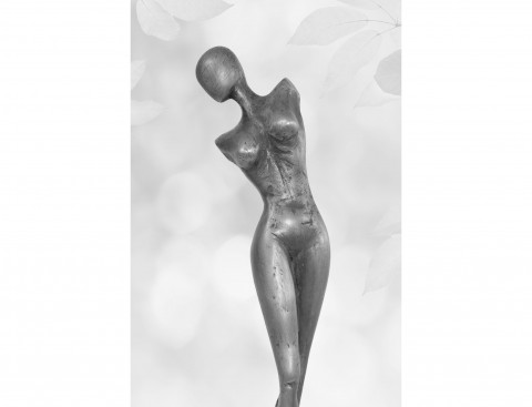 Dívka - torzo, cínová socha, akt dekorace kov cín plastika socha kovová žena soška sochy akt figura dívka originál umění postava do interiéru torzo figurální moderní umění plastiky figury sochy z kovu kovová socha cínová socha socha dívky akt ženy 