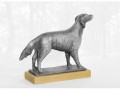 Retrívr cínová socha psa dekorace