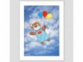 Medvídek s balónky malovaný obrázek