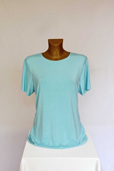 Tunika/tričko - velikost na přání modrá tunika tričko jednobarevná 