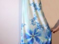 Dlouhé šaty - fraktálové květy