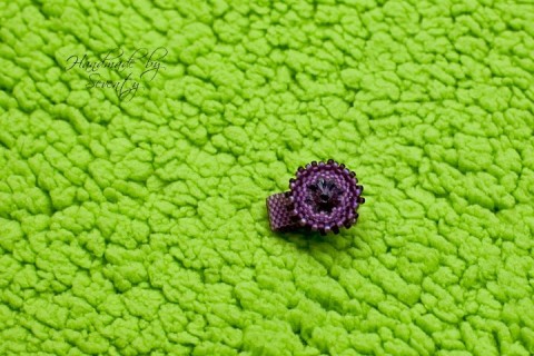 Fuchsia ring prsten fuchsiová beads 