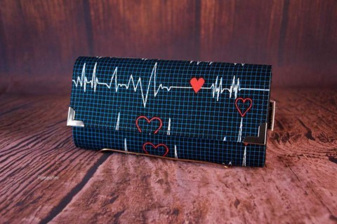 EKG kabelka dárek peněženka barevné peníze bublinky drobné karty 